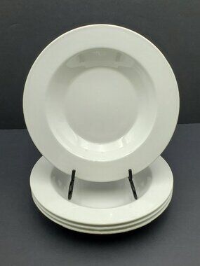 Corning Centura White Coupe Rim Soup Bowls Wide Rim Salad Bowls